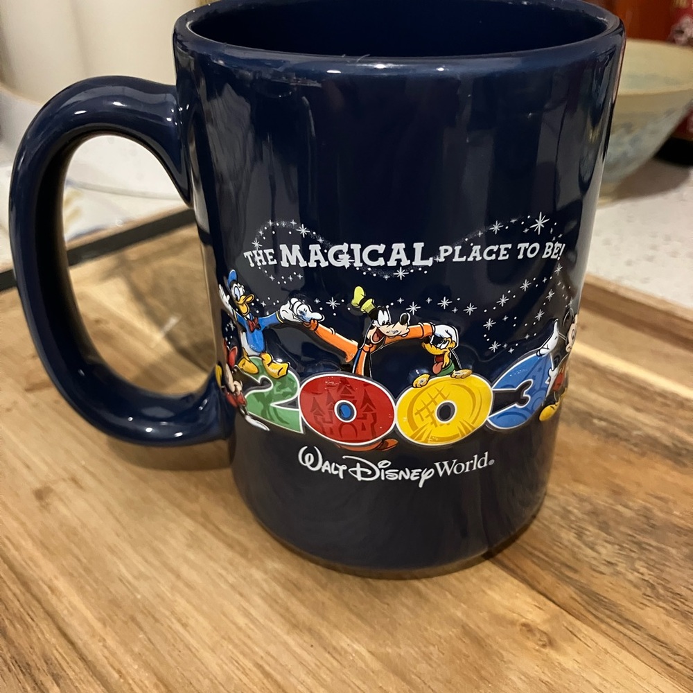 Walt Disney World 2003 Blue Souvenir Mug